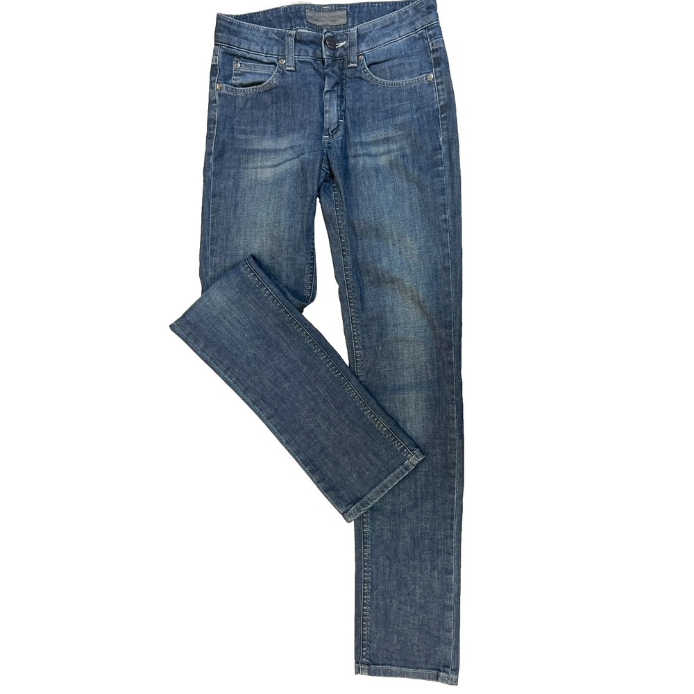 Acne Jeans Skinny Jean Dark Wash Cotton Polyurethane Five Pocket SZ 25/32